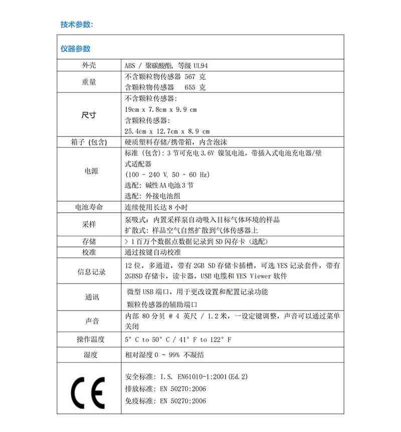 YESAIR 8通道室内空气质量检测仪_01